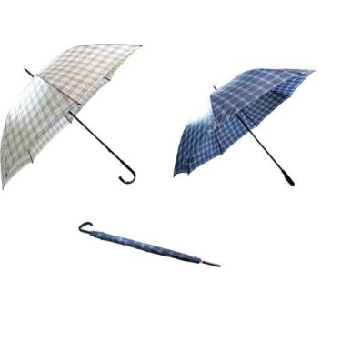 Imagem de Guarda Chuva Portaria Xadrez  Cabo Curvo - Classe