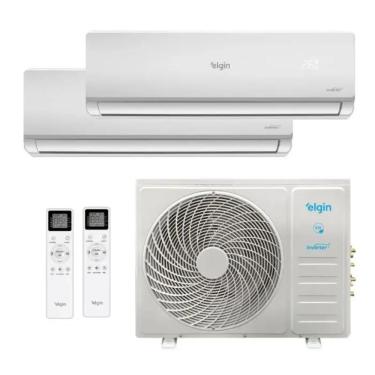 Imagem de AR Condicionado Bi-Split Inverter Elgin 18.000 Btus Quente e Frio 220v (2X Evap HW 12.000) Plus R-32 Wi-Fi