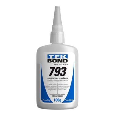 Imagem de Cola Instantânea Antientupimento 793 100G Tekbond Transparente, Transp
