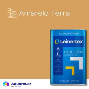 Imagem de Evolution Acrílico Leinertex Fosco 18L, AMARELO TERRA
