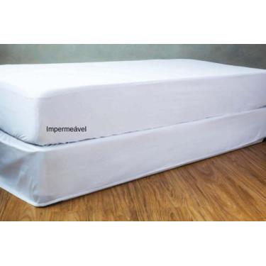 Imagem de Capa de Colchão Protetor Casal Impermeável Antiácaro Hipoalergênico - 