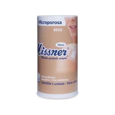 Imagem de Fita Micropore Bege 10cm x 4,5m 5 Unidades Missner 