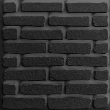 Imagem de Kit De 16 Placas 50x50 Cor Preta Com Fita Adesiva 3m 4m² - PONALTI TRE
