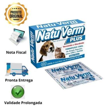 Imagem de 24cx Natu Verm Plus Vermífugo Sabor Carne 660mg - VetBras