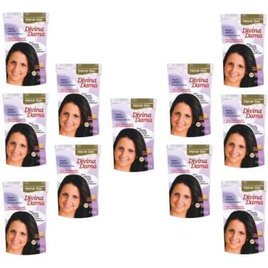 Imagem de Hene Em Gel Jaborandi 09x180gr Divina Dama Preto Medio (Preto Natural)
