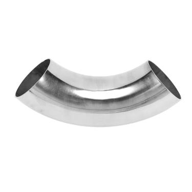 Imagem de Motoforti Tubulação de tubo de escape modificada para carro curva mandril 90 graus 2,5 polegadas espessura OD 1,5 mm/16GA 63x230x1,5 mm aço inoxidável 201 tom prata