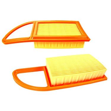 Imagem de HQRP Pacote com 2 filtros compatíveis com Stihl 4282-141-0300, 4282-141-0300B, 4282 141 0300 4282 011 1642 serve para sopradores de folhas de mochila a gasolina BR500, BR550, BR600, BR700