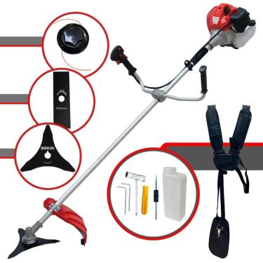 Imagem de Cortador de Grama Lateral Anmax CG430P TB À Gasolina 43cc 2HP 9.000rpm Roçadeira 3 Em 1 Com Lâmina 2 Pontas, 3 Pontas e Carretel de Nylon