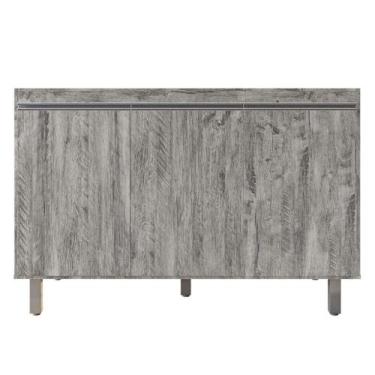 Imagem de Gabinete Para Cozinha 3 Portas Malu Rústico 120cm Sem Tampo - Nathan M