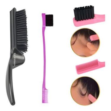 Imagem de Escova 5 Fileiras Acabamento Finalização + Baby Hair Sobranc - RJI Uti