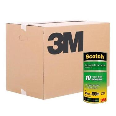 Imagem de Kit 24 Fitas de Empacotamento 3M SCOTCH 5802 45MM X 100M
