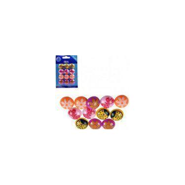 Imagem de Kit 12 Imas Botton Coloridos Diversos Geladeiras Quadros Escritorios -