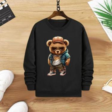 Imagem de Blusa moletom infantil - Mc kids, Preto, 8