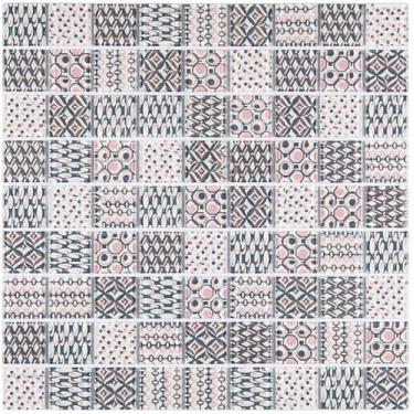 Imagem de Pastilha de vidro PW4001 - PATCHWORK ROSA 29,2x29,2cm - GLASS MOSAIC