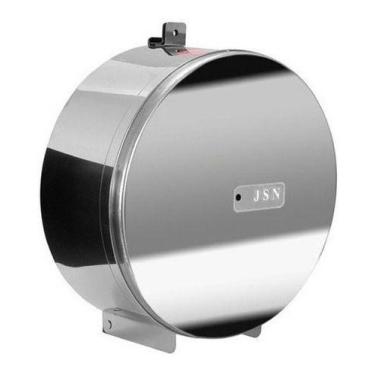 Imagem de Suporte Rolo Papel Higienico Aço Inox Com Porta Cadeado 300m - JSN