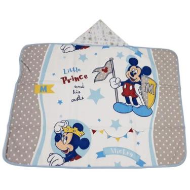Imagem de Toalha De Banho Bebê 70x90cm Com Forro Em Fralda Disney - Dugu , Micke