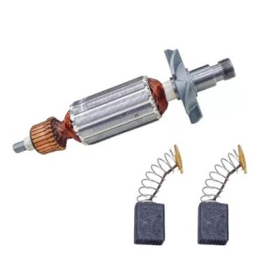 Imagem de Induzido + Escova De Carvão P/ Tupia Makita 3709/ 3710 220v - Bolte