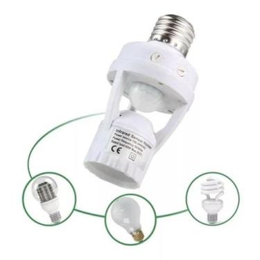 Imagem de Sensor De Presença Iluminação Lâmpada Fotocélula Soquete E27 - Green
