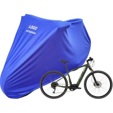 Imagem de Capa Bike Tecido Helanca Caloi E-Vibe City Tour Elétrica - Mz, Azul