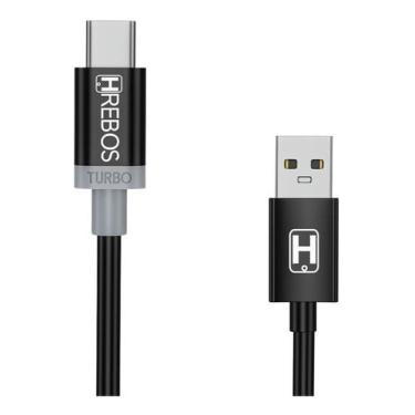Imagem de Cabo Carregador Tipo C Turbo Compatível M30 A71 A32 A23 A12 - HREBOS