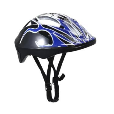 Imagem de rockible Capacete de bicicleta para crianças, capacete de skate para adolescentes, capacete de patinação infantil para patins, patins em linha, Azul
