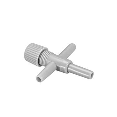 Imagem de Válvula de ar de aquário uxcell em forma de cruz 3 vias válvulas de controle de bomba de ar para tanque de peixe cinza 20 peças