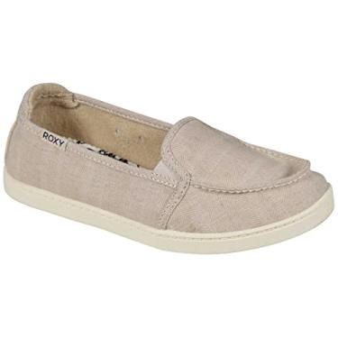 Imagem de Roxy Tênis feminino Minnow Wide slip-on, Aveia, 9