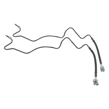 Imagem de MOTOKU Par de mangueiras hidráulicas de freio traseiro externo para Audi TT Quattro 2000-2006 para VW Jetta 1999-2005 Golf 1999-2006; Beetle 1998-2010 Motorista traseiro esquerdo e linha hidráulica de