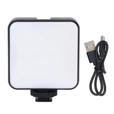 Imagem de Luzes de Vídeo RGB, Luz de Câmera LED Iluminação Fotográfica Portátil Em Cores Com 3 Sapata Fria e Orifício de Parafuso de 1/4 pol., Painel Regulável CRI 95+ 3000-6500K