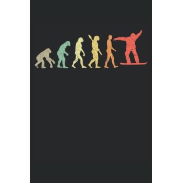 Imagem de Snowboard Evolution - taccuino per snowboarder: Din A5 (6x9) Notebook per Snowboarder e Snöber con 120 pagine e giorni feriali per la funzione del diario