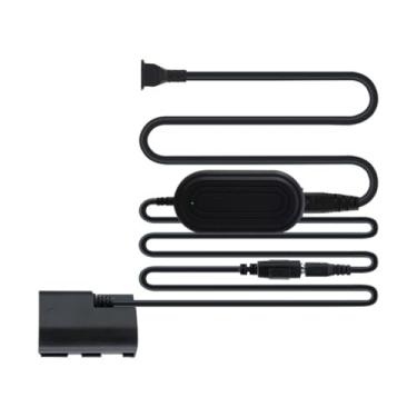 Imagem de Fonte de alimentação para câmeras, bateria fictícia LP-E6N, kit de carregador de conversor de energia CA 8,4 V3A para Canon 5D2, 5D3, 5D4, 6D, 6D2, 60D, 7D, com cabo de alimentação