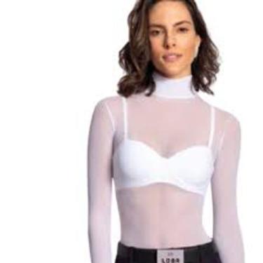 Imagem de Blusa Feminina Segunda Pele Gola Alta Microfibra Loba - Lupo, Branco, 