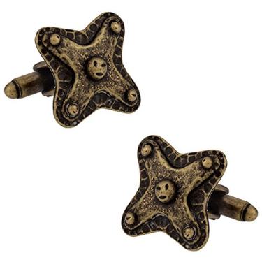 Imagem de Abotoaduras coloridas de bronze com caixa de apresentação Cuff-Daddy