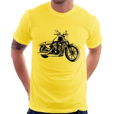 Imagem de Camiseta Moto Sportster XL 883 Iron Art - Foca na Moda, Amarelo, G