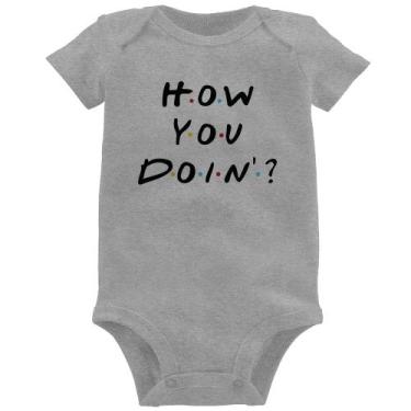 Imagem de Body Bebê How You Doin - Foca na Moda, Cinza, M