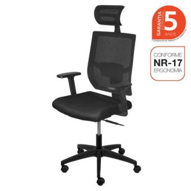 Imagem de Cadeira Escritório Presidente Ergonômica NR17 Atenas - OR Design