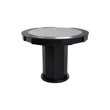 Imagem de Mesa de Carteado com Gavetas e Porta copos - 1,09x0,80 - Com xadrez - 