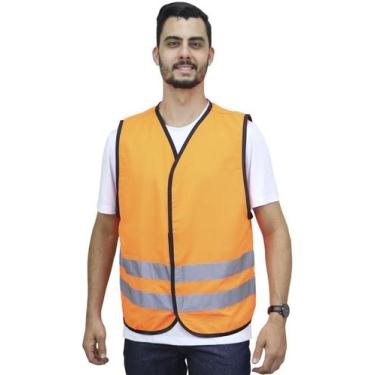Imagem de Colete com Faixa Refletiva - Demorgan Uniformes, Laranja, GG