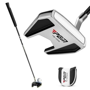 Imagem de PGM Putter de golfe - Putter de golfe para homens e mulheres - Putter de martelo com centro de gravidade baixo estável e auxílio de alinhamento - Destro 89 cm