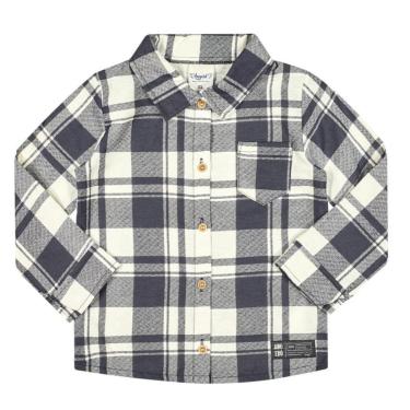 Imagem de Camisa Infantil Menino Inverno Flanela Xadrez  Preto - Angerô-Masculino