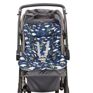 Imagem de Capa para Carrinho de Bebe - Laura Baby, Safari Marinho