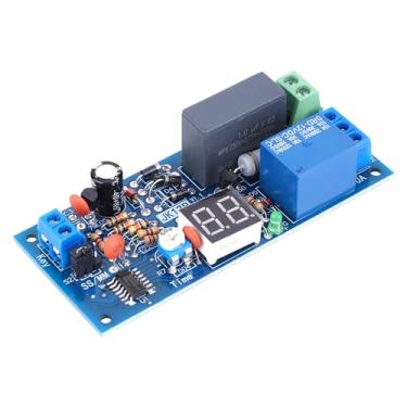 Imagem de Relé de Temporização de Atraso, Módulo de Temporizador de 220 V CA, Contagem Regressiva de Início de Gatilho para Controle de Comutação, Faixa de 1-99s/1-99min, Display Digital