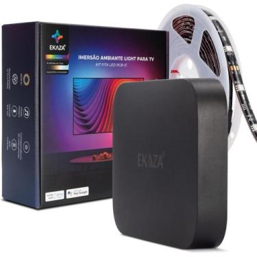Imagem de Fita Led Ambilight Tv Wifi 55 A 65 pol Alexa Google RGBIC EK - EKAZA