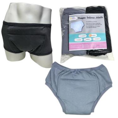 Imagem de Roupa Íntima Geriátrica Unisex Segura Escapes Urina 2un CHCZ - Minha E