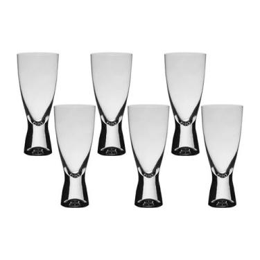 Imagem de Copo De Cristal Bohemia Para Água ou Cerveja 350 ml Vega 6 Peças - Boh
