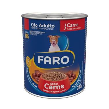 Imagem de Ração Umida Faro Lata Cães Adulto Sabor Carne 280g