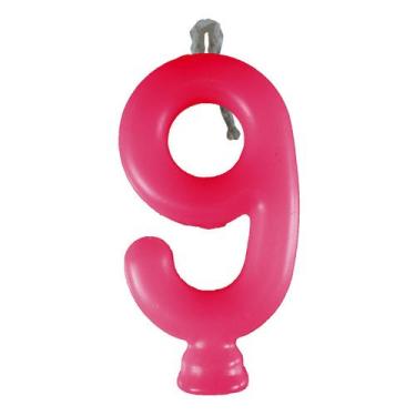 Imagem de Vela de Aniversário Neon Pink - Festcolor, 9