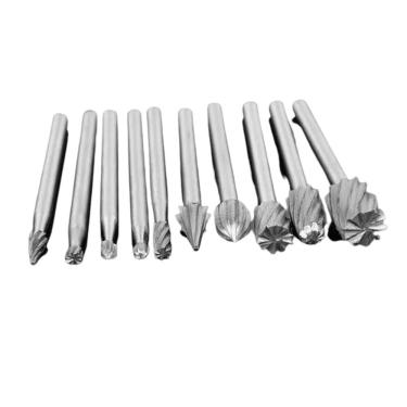 Imagem de Kit Fresas Microretifica Dremel E Furadeira 40Mm 10 Unidades