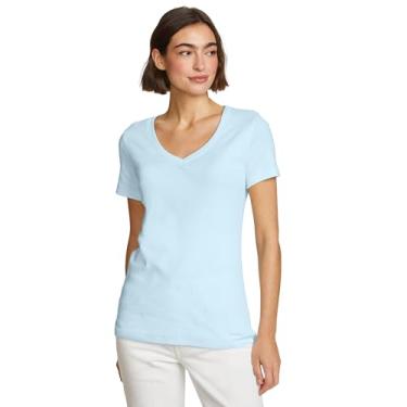 Imagem de Eddie Bauer Camiseta feminina WR SS FAV VNK, azul claro, Azul claro, XP