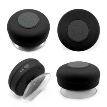 Imagem de Mine,Caixa de Som Bluetooth Portátil IPX35 à Prova d'Água com Ventosa - Ideal para Banheiro e Atividades ao Ar Livre